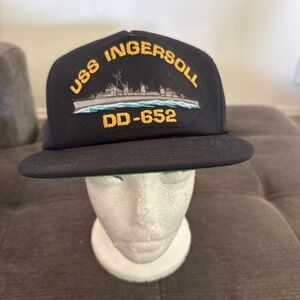 USS Ingersoll DD-652 Adjustable Baseball Cap Hat Veteran Owned‎ & Used